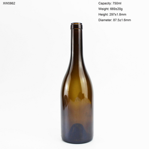 Customized 750ml Antique Green Wine Bottle Wholesale