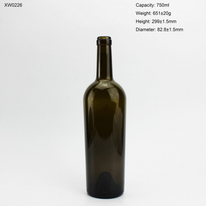 750ml Wine Glass Bottle For Wholesale